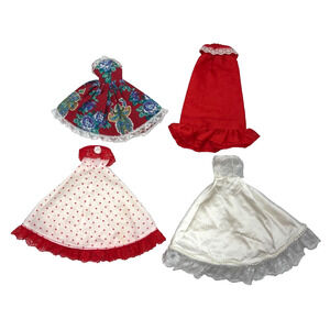 Vintage Fashion Doll Dress Gown Clothing Mixed Lot Clothes